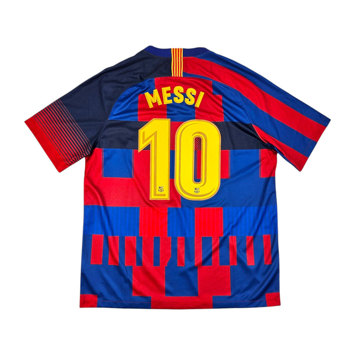 2017/18 Barcelona 'Anniversary Mash - Up' Football Shirt (XL) Nike #10 Messi - Football Finery - FF203491