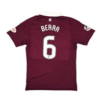 2017/18 Heart of Midlothian Home Football Shirt (M) Umbro #6 Berra - Football Finery - FF204375