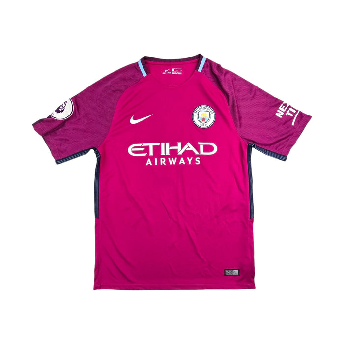 2017/18 Manchester City Away Football Shirt (M) Nike #17 De Bruyne - Football Finery - FF203685