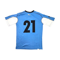 2018 Uruguay Home Football Shirt (L) Uhlsport #21 (Cavani) - Football Finery - FF203348