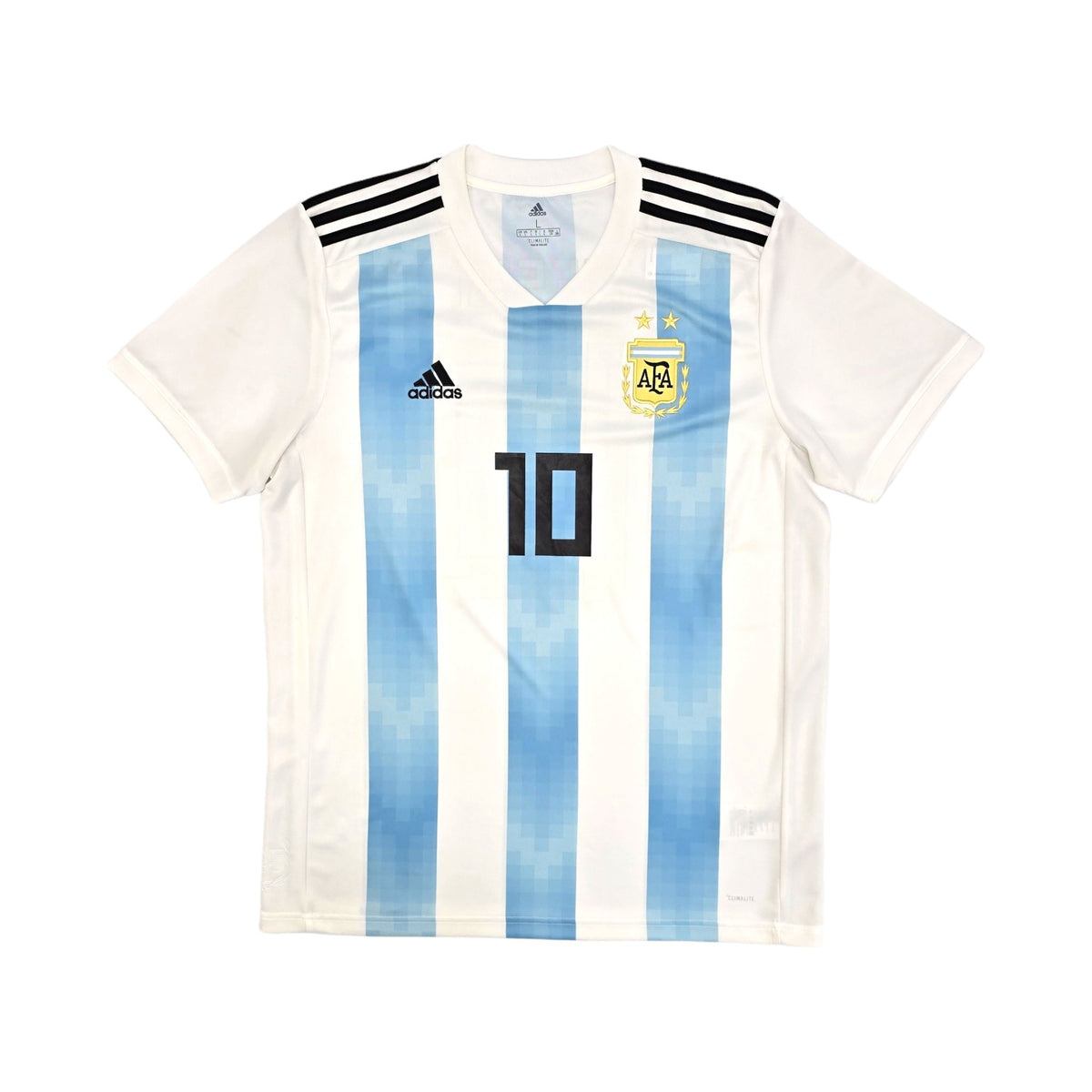 2018/19 Argentina Home Football Shirt (L) Adidas #10 Messi - Football Finery - FF204026