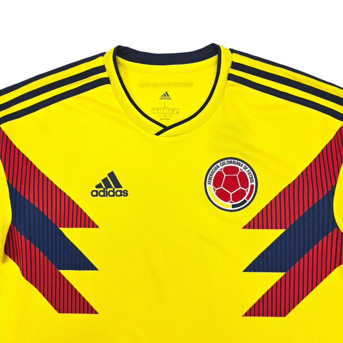 2018/19 Colombia Home Football Shirt (L) Adidas - Football Finery - FF204023