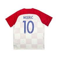 2018/19 Croatia Home Football Shirt (XL) Nike #10 Modric - Football Finery - FF203882