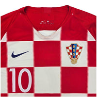 2018/19 Croatia Home Football Shirt (XL) Nike #10 Modric - Football Finery - FF203882