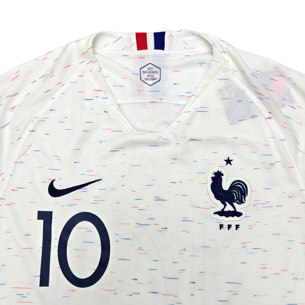 2018/19 France Away Football Shirt (M) Nike #10 Mbappe - Football Finery - FF203876