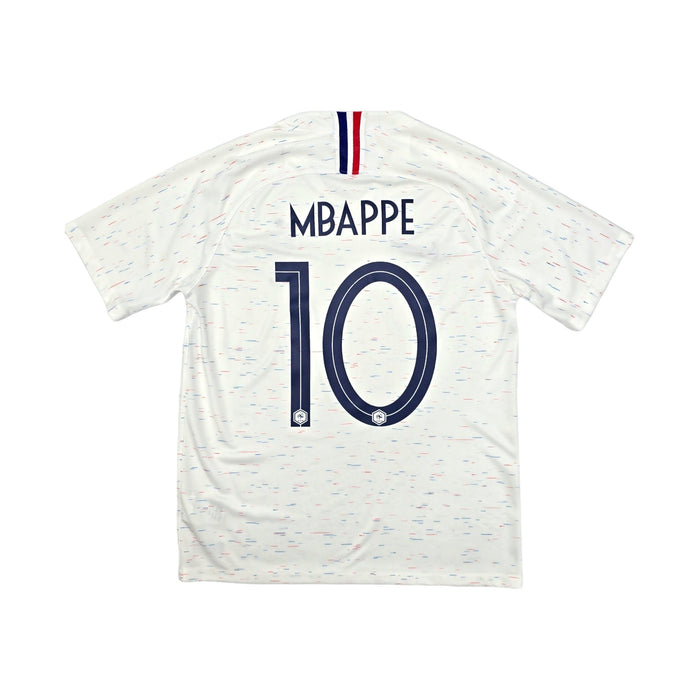 2018/19 France Away Football Shirt (M) Nike #10 Mbappe - Football Finery - FF203876