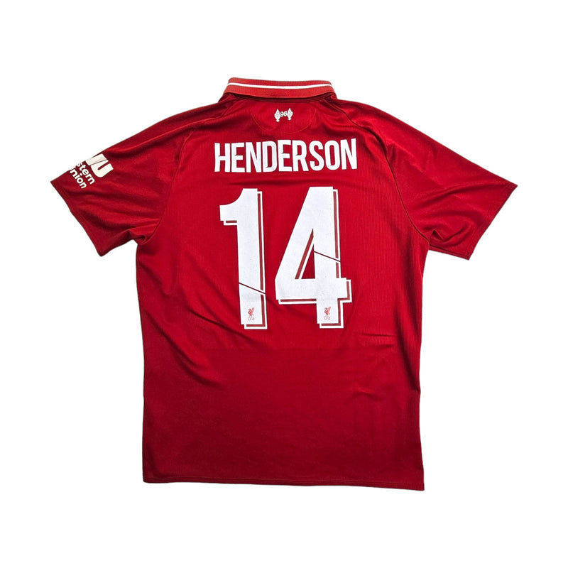 2018/19 Liverpool Home Football Shirt (M) New Balance #14 Henderson - Football Finery - FF203551