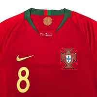 2018/19 Portugal Home Football Shirt (S) Nike #8 J.Moutinho - Football Finery - FF203838