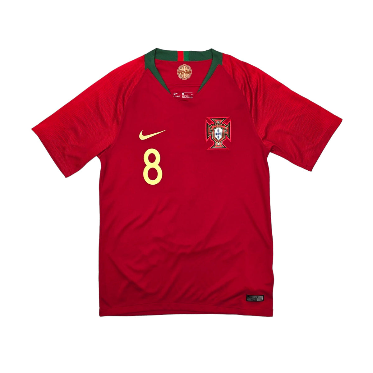 2018/19 Portugal Home Football Shirt (S) Nike #8 J.Moutinho - Football Finery - FF203838