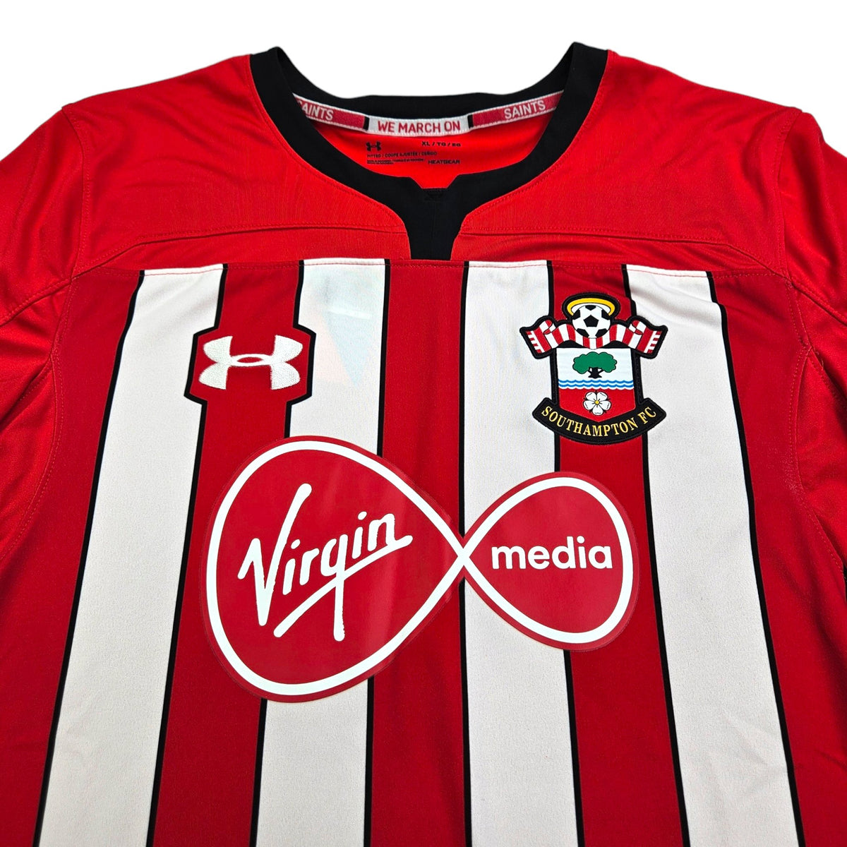 2018/19 Southampton Home Football Shirt (L) Under Armour - Football Finery - FF203316