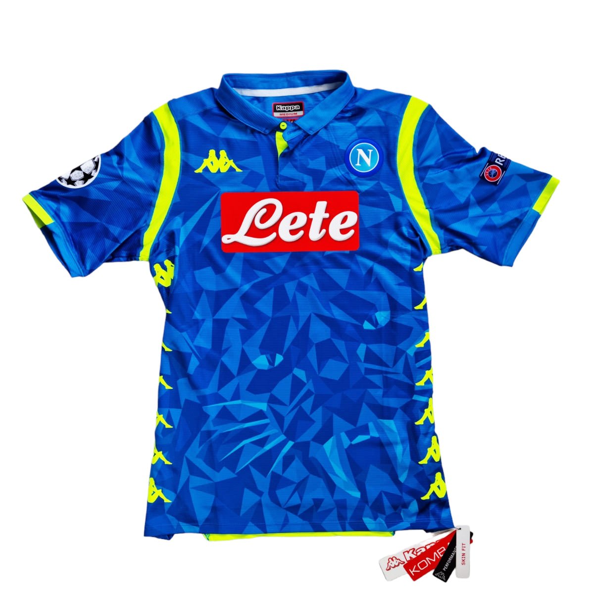 2018 19 SSC Napoli Home Football Shirt M Kappa 26 Koulibaly Football Finery