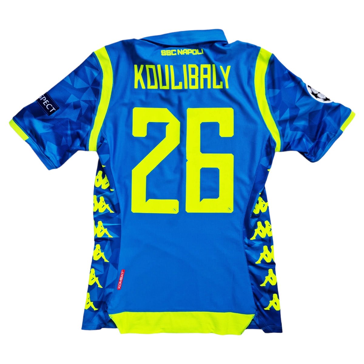 2018/19 SSC Napoli Home Football Shirt (M) Kappa #26 Koulibaly - Football Finery - FF202430