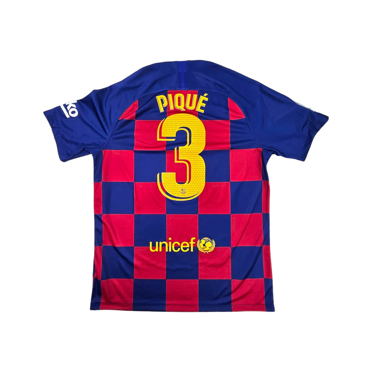 2019/20 Barcelona Home Football Shirt (L) Nike #3 Pique - Football Finery - FF203378