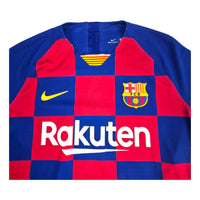 2019/20 Barcelona Home Football Shirt (M) Nike # 21 De Jong (Player Spec) - Football Finery - FF202409