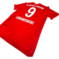 2019/20 Bayern Munich Home Football Shirt (M) Adidas # 9 Lewandowski - Football Finery - FF202379