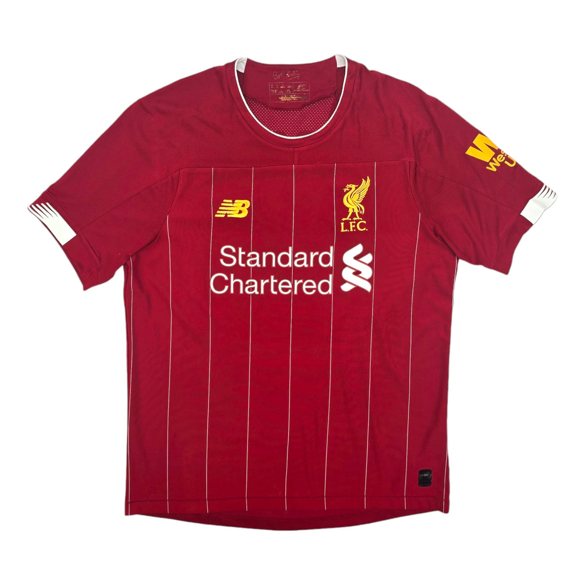 2019/20 Liverpool Home Football Shirt (M) New Balance #4 Virgil - Football Finery - FF204328