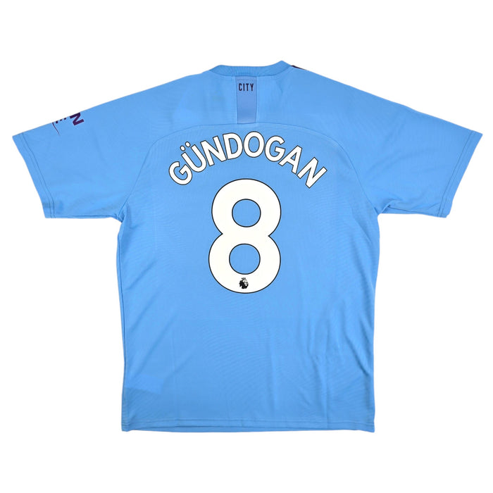 2019/20 Manchester City Home Football Shirt (L) Puma #8 Gundogan (BNWTs) - Football Finery - FF204449