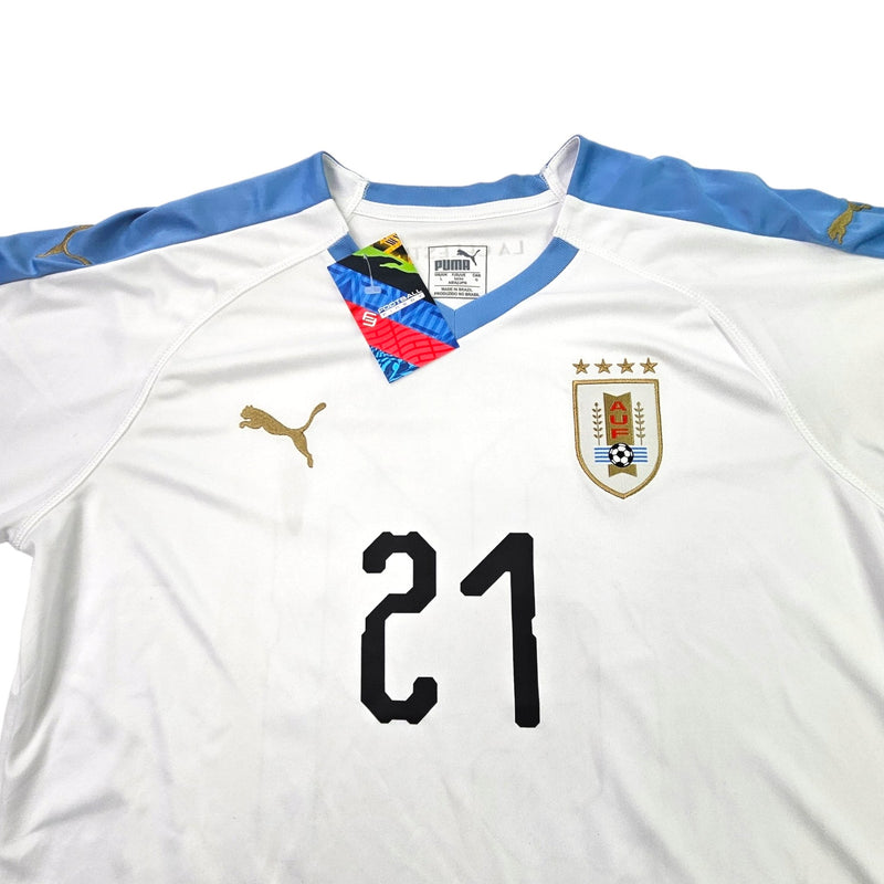 2019/20 Uruguay Away Football Shirt (L) Puma #21 Cavani - Football Finery - FF203379