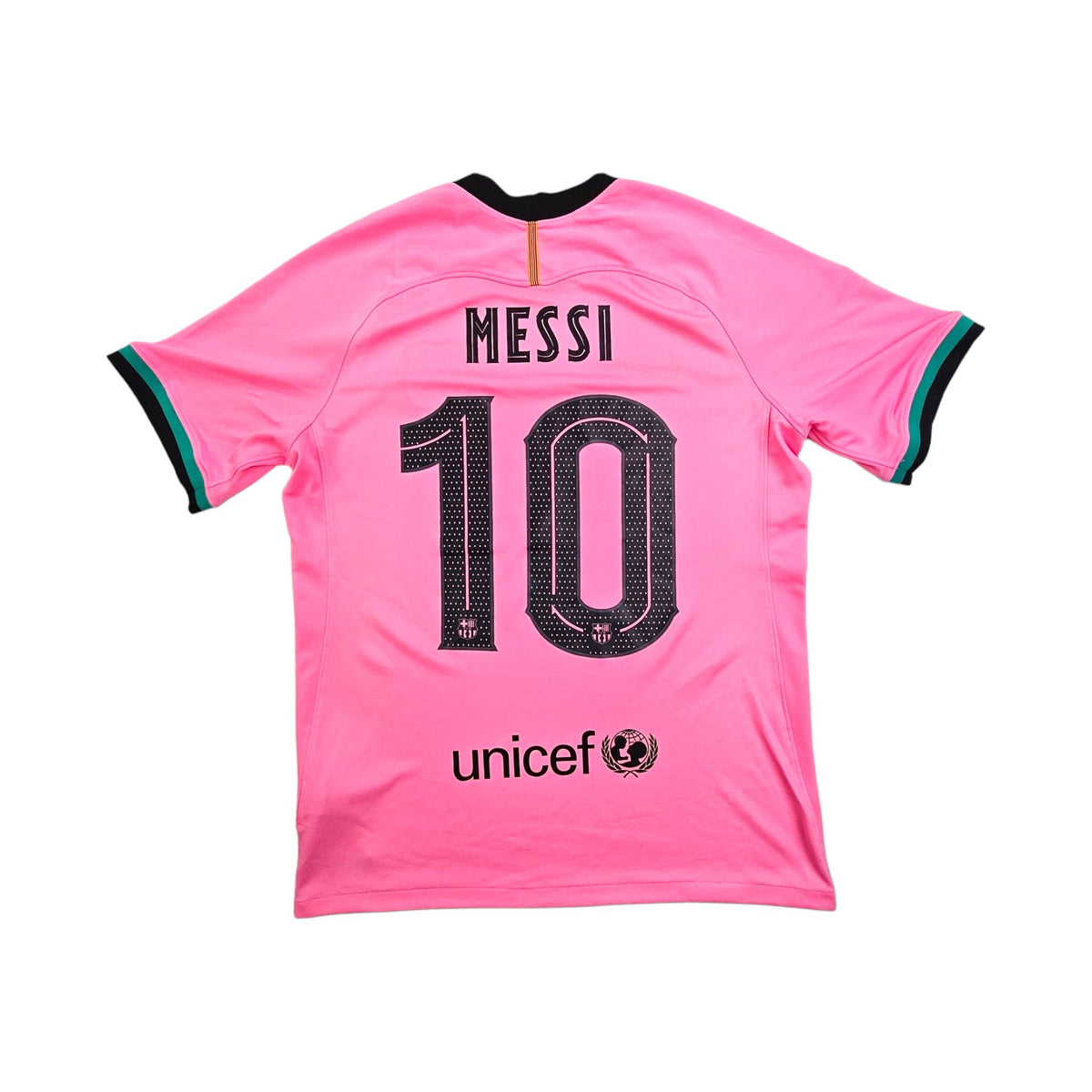 2020/21 Barcelona Third Football Shirt (M) Nike #10 Messi - Football Finery - FF203598