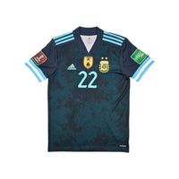 2021/22 Argentina Away Football Shirt (M) Adidas #22 Martinez (WCQ) - Football Finery - FF203798