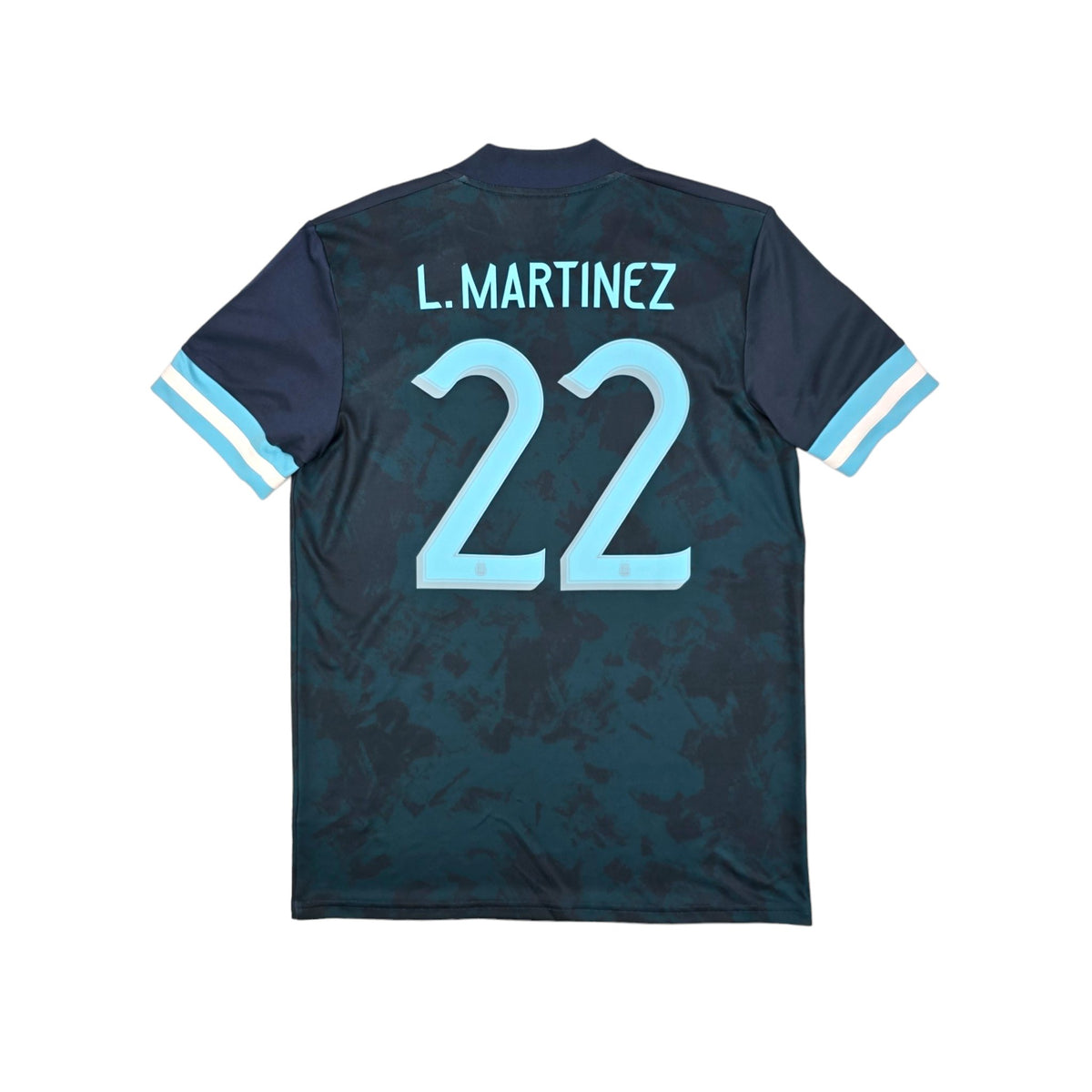 2021/22 Argentina Away Football Shirt (M) Adidas #22 Martinez (WCQ) - Football Finery - FF203798