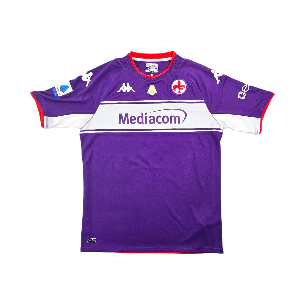 2021/22 Fiorentina Home Football Shirt (XL) Kappa #9 Vlahovic - Football Finery - FF203669