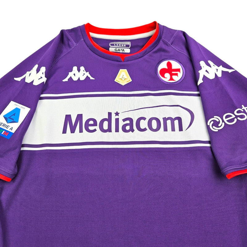 2021/22 Fiorentina Home Football Shirt (XL) Kappa #9 Vlahovic - Football Finery - FF203669