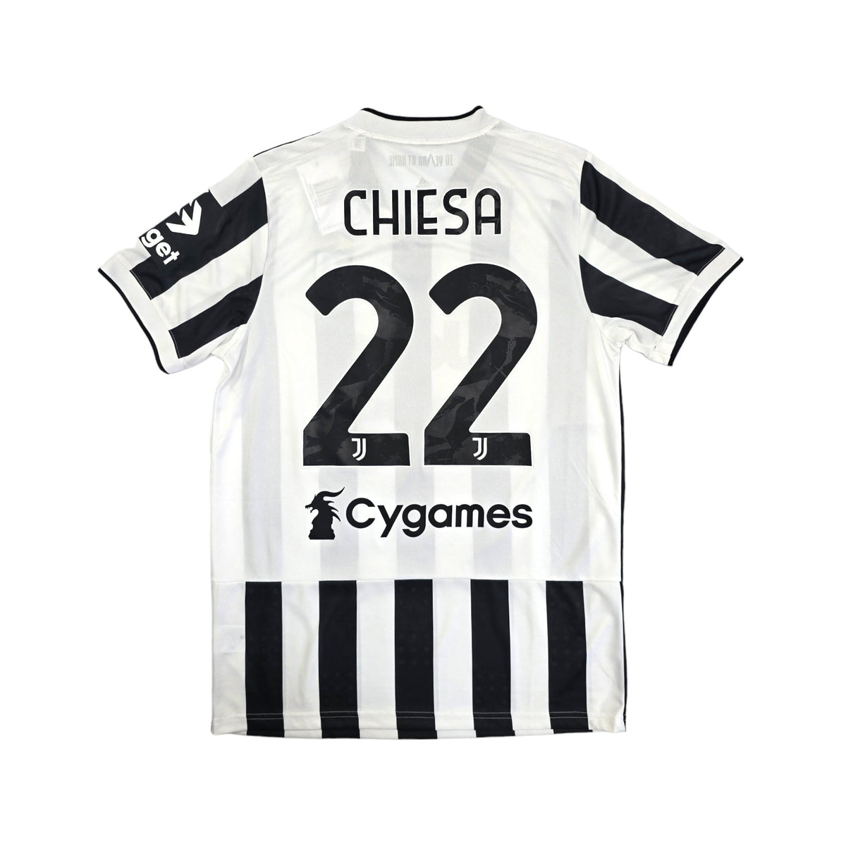 2021/22 Juventus Home Football Shirt (M) Adidas #22 Chiesa - Football Finery - FF204224