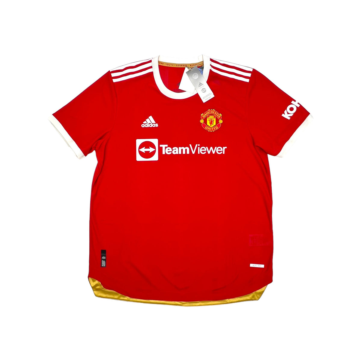 2021/22 Manchester United Home Football Shirt (XL) Adidas (Player Issue) BNWT - Football Finery - FF203485