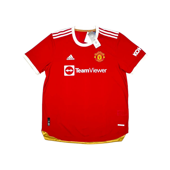 2021/22 Manchester United Home Football Shirt (XL) Adidas (Player Issue) BNWT - Football Finery - FF203485