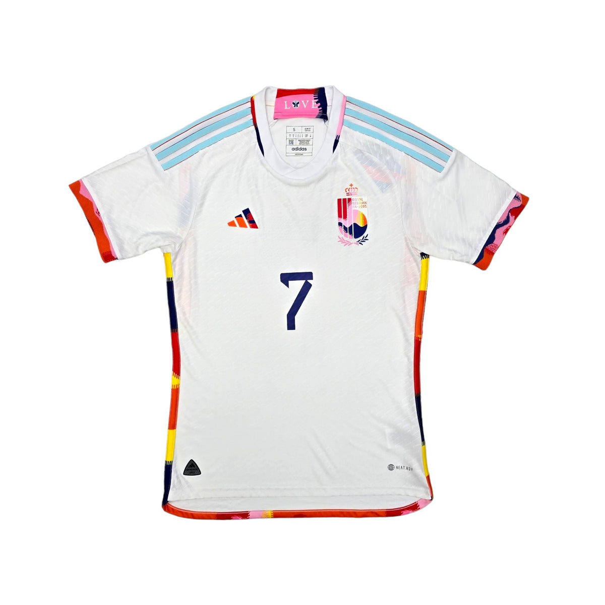 2022 Belgium Away Football Shirt (S) Adidas #7 De Bruyne (Player Version/Authentic) - Football Finery - FF203839