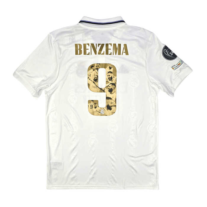 2022/23 Real Madrid Home Football Shirt (L) Adidas #9 Benzema (BNWTs) - Football Finery - FF300841