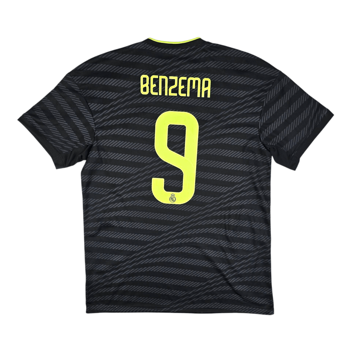 2022/23 Real Madrid Third Football Shirt (L) Adidas #9 Benzema - Football Finery - FF300842