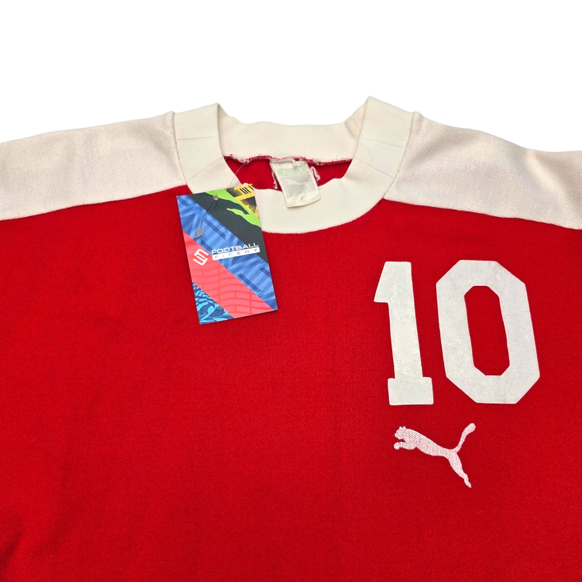 80s/90s Vintage Football Shirt (M) Puma # 10 - Football Finery - FF202743