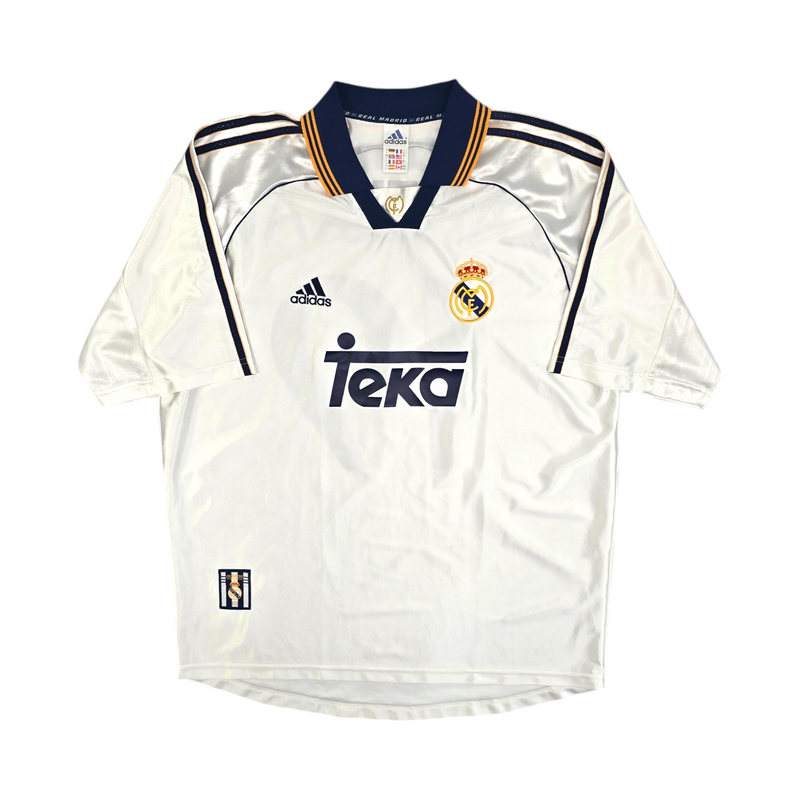 1998/99 Real Madrid Home Football Shirt (L) Adidas #19 Anelka