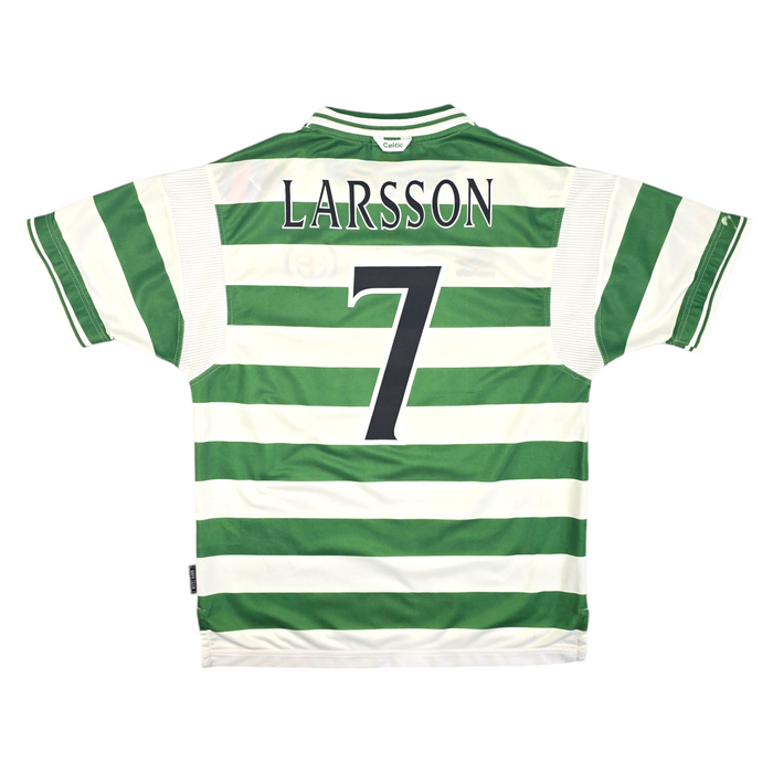 1999/01 Celtic Home Football Shirt (L) Umbro #7 Larsson