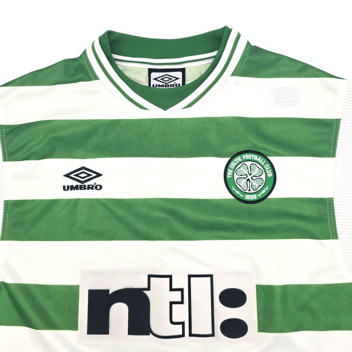 1999/01 Celtic Home Football Shirt (L) Umbro #7 Larsson