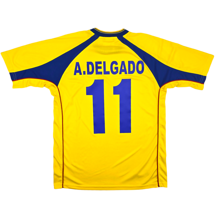 2002/03 Ecuador Home Football Shirt (M) Marathon #11 Delgado