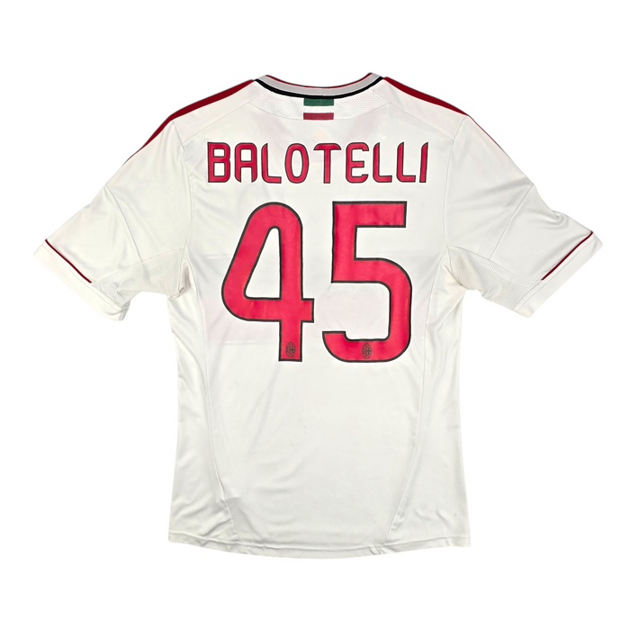 2012/13 AC Milan Away Football Shirt (M) Adidas #45 Balotelli