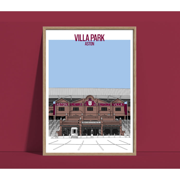 Aston Villa Football Artwork - Villa Park - Football Finery - FF203113