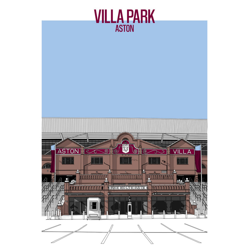 Aston Villa Football Artwork - Villa Park - Football Finery - FF203113