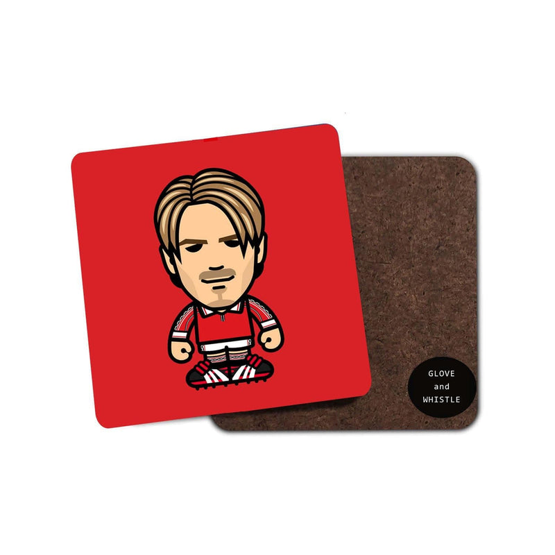 David Beckham Manchester United Football Coaster - Football Finery - FF203100