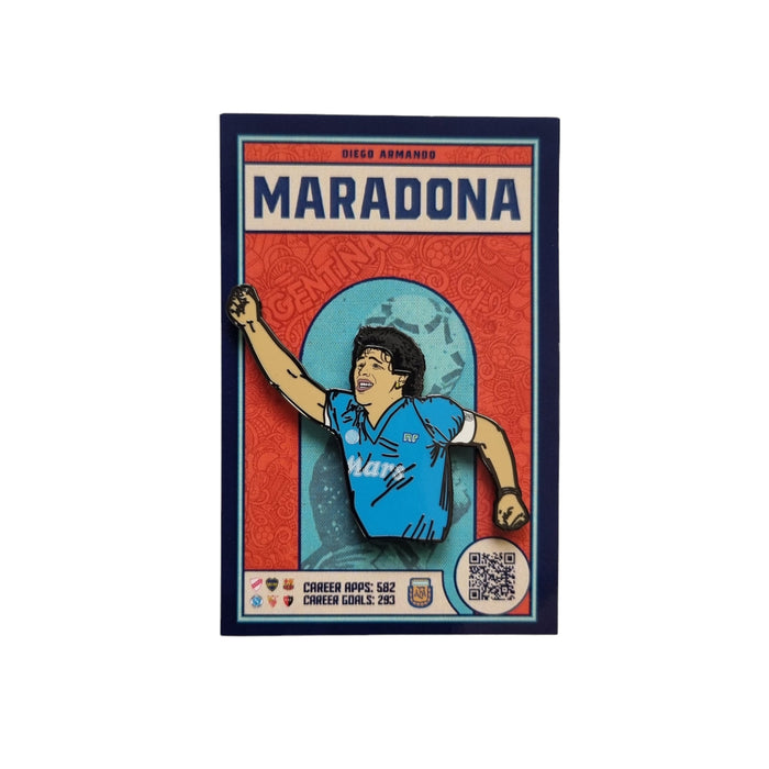 Diego Maradona - SCC Napoli Football Icon Pin Badge - Football Finery - FF203151