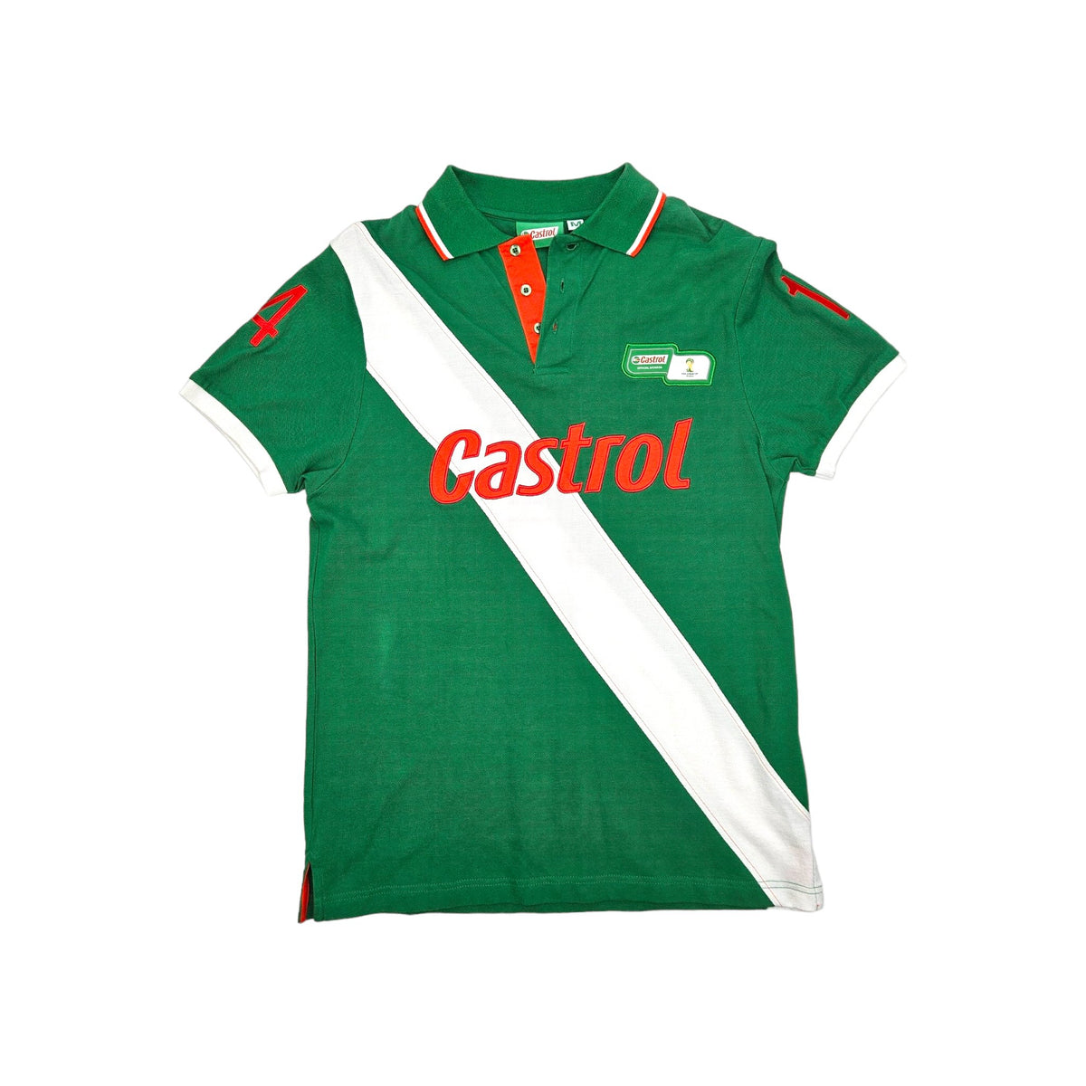 FIFA World Cup 2014 Polo Shirt (M) Castrol - Football Finery - FF203818