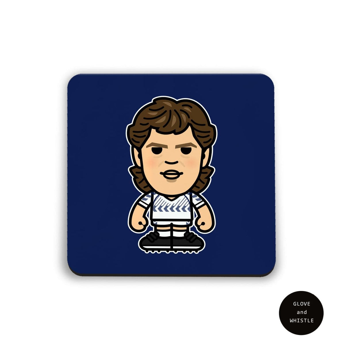 Glenn Hoddle Tottenham Hotspur Football Coaster - Football Finery - FF203100