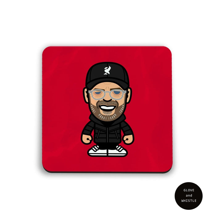 Jurgen Klopp Liverpool Football Coaster - Football Finery - FF203100