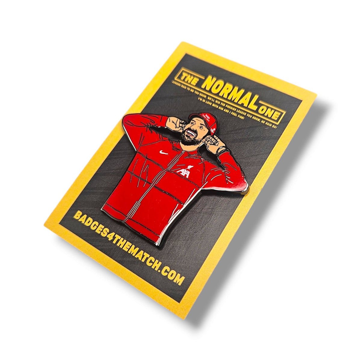 Jurgen Klopp - The Normal One Football Icon Pin Badge - Football Finery - FF204595