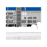 Leicester City Football Artwork - King Power Stadium - Football Finery - FF203123