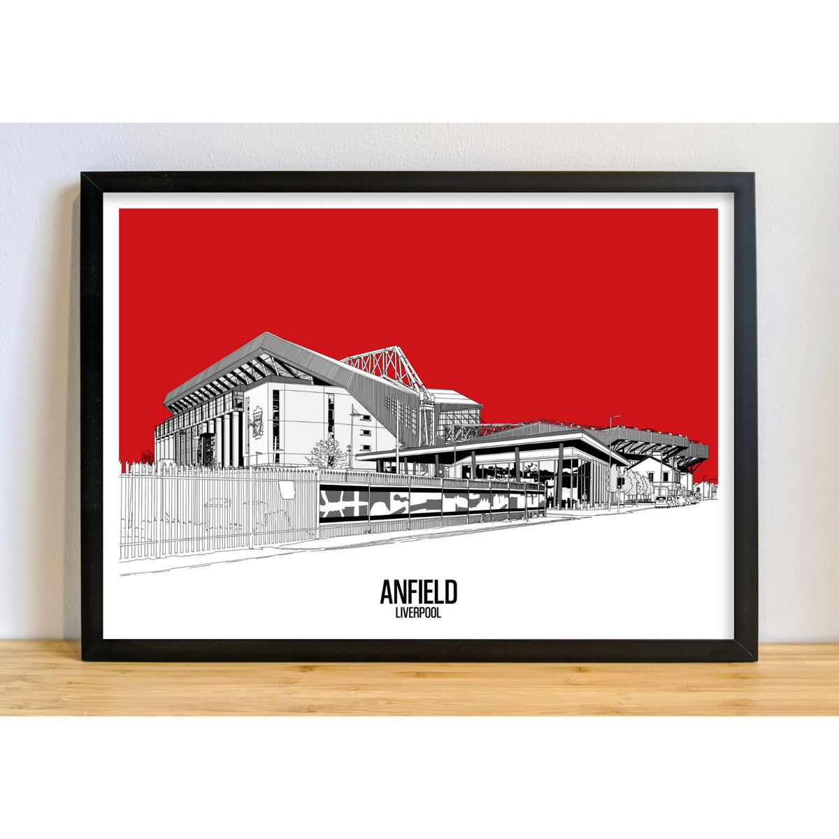 Liverpool Football Artwork - Anfield - Football Finery - FF203111