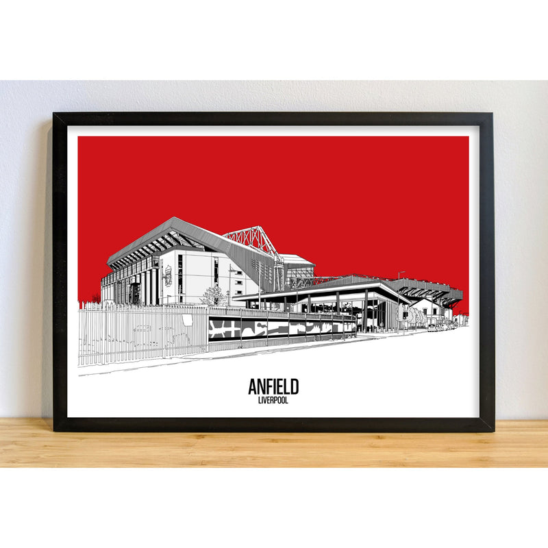 Liverpool Football Artwork - Anfield - Football Finery - FF203111